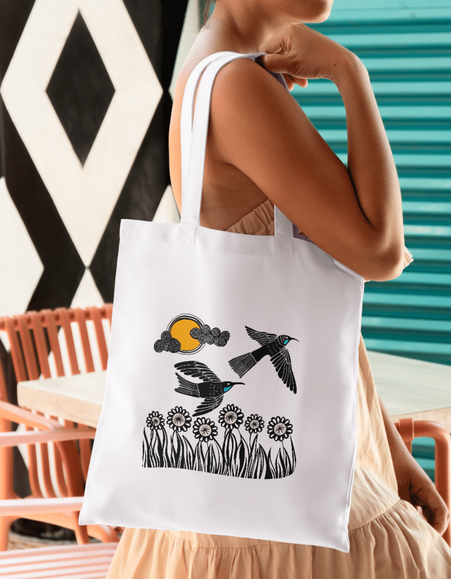 Palestine Sunbird Tote Bag